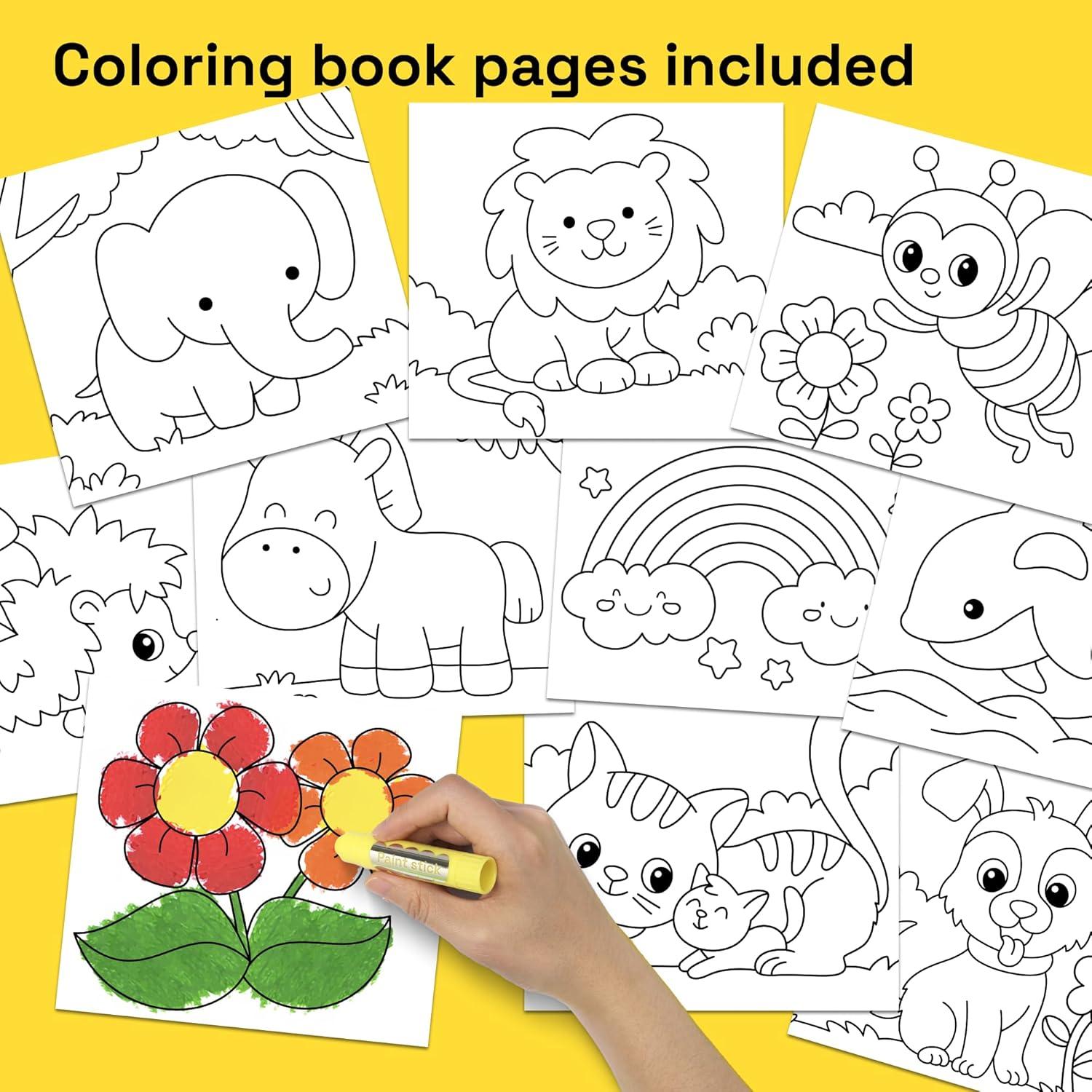 imageARTISTRO 100 Washable Tempera Paint Sticks for Kids  12 Nontoxic Paint Markers for Kids  Color Sticks with Twist Design24 Markers