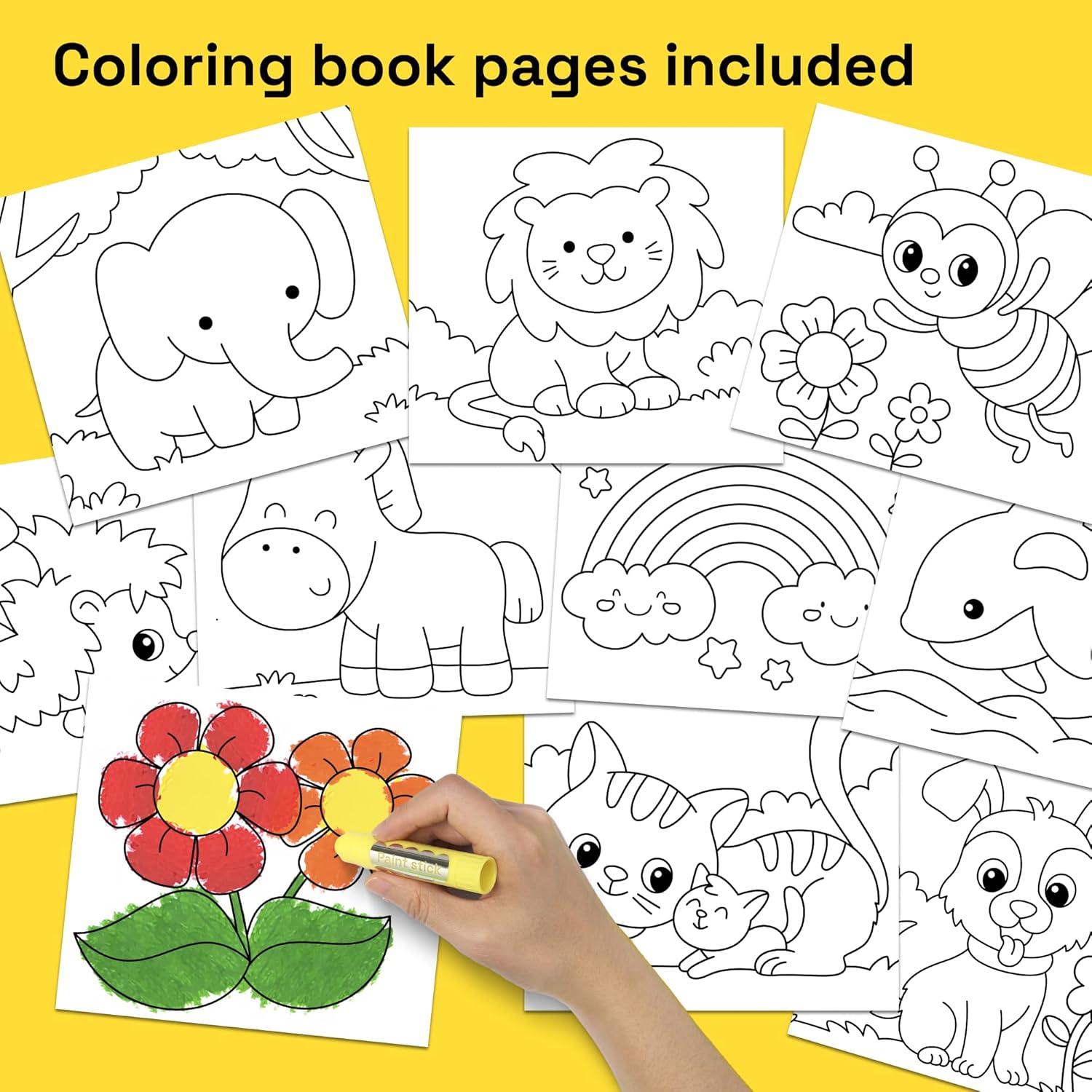 imageARTISTRO 100 Washable Tempera Paint Sticks for Kids  12 Nontoxic Paint Markers for Kids  Color Sticks with Twist Design36 Markers