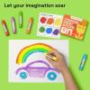 imageARTISTRO 100 Washable Tempera Paint Sticks for Kids  12 Nontoxic Paint Markers for Kids  Color Sticks with Twist Design6 Markers