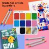 imageARTISTRO 12 Fabric Paint Markers Medium Tip  Easy for All Ages ampamp Levels  Acrylic Paint Pens for Fabric Rocks Paper Wood Canvas Glass DIY12