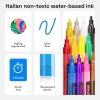 imageARTISTRO 12 Fabric Paint Markers Medium Tip  Easy for All Ages ampamp Levels  Acrylic Paint Pens for Fabric Rocks Paper Wood Canvas Glass DIY12
