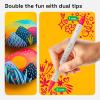 imageARTISTRO 12 Fabric Paint Markers Medium Tip  Easy for All Ages ampamp Levels  Acrylic Paint Pens for Fabric Rocks Paper Wood Canvas Glass DIY24