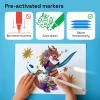 imageARTISTRO 12 Fabric Paint Markers Medium Tip  Easy for All Ages ampamp Levels  Acrylic Paint Pens for Fabric Rocks Paper Wood Canvas Glass DIY24