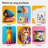 imageARTISTRO 12 Fabric Paint Markers Medium Tip  Easy for All Ages ampamp Levels  Acrylic Paint Pens for Fabric Rocks Paper Wood Canvas Glass DIY24