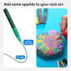 imageARTISTRO 12 Glitter Paint Pens Sparkly and Shiny for Rock Painting Stone Ceramic Glass Wood Fabric Scrapbooking DIY Craft Making Coloring Acrylic Glitter Markers ExtraFine Tip 07mmGlitter