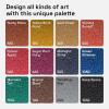 imageARTISTRO 12 Glitter Paint Pens Sparkly and Shiny for Rock Painting Stone Ceramic Glass Wood Fabric Scrapbooking DIY Craft Making Coloring Acrylic Glitter Markers ExtraFine Tip 07mmGlitter