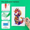 imageARTISTRO 12 Metallic Markers Medium Point Metallic Marker Pens for Wine Glasses Rock Painting Black Paper Scrapbooking Crafts Card Making DIY Photo Album Ceramic12 Metallic Medium Tip