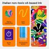 imageARTISTRO 12 OilBased Permanent Paint Markers  Medium Tip Markers for Tire Wood Rock Fabric Glass Ceramic Metal Plastic and More  Quick Dry Waterproof12 Multicolor