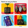 imageARTISTRO 12 OilBased Permanent Paint Markers  Medium Tip Markers for Tire Wood Rock Fabric Glass Ceramic Metal Plastic and More  Quick Dry Waterproof6 GoldSilver