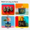 imageARTISTRO 15 Acrylic Paint Pens Art Set Acrylic Paint Markers Fabric Markers for Textile Canvas Rock Glass Wood Paper Pumpkin DIY for Kids and AdultsGold