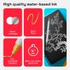 imageARTISTRO 15 Acrylic Paint Pens Art Set Acrylic Paint Markers Fabric Markers for Textile Canvas Rock Glass Wood Paper Pumpkin DIY for Kids and AdultsSilverGold