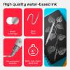 imageARTISTRO 15 Acrylic Paint Pens Art Set Acrylic Paint Markers Fabric Markers for Textile Canvas Rock Glass Wood Paper Pumpkin DIY for Kids and AdultsSilver