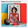 imageARTISTRO 15 Acrylic Paint Pens Art Set Acrylic Paint Markers Fabric Markers for Textile Canvas Rock Glass Wood Paper Pumpkin DIY for Kids and AdultsSilver