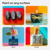 imageARTISTRO 15 Acrylic Paint Pens Art Set Acrylic Paint Markers Fabric Markers for Textile Canvas Rock Glass Wood Paper Pumpkin DIY for Kids and AdultsSilverGold