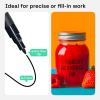 imageARTISTRO 15 OilBased Permanent Paint Markers  Set of Fine Tip Markers for Wood Rock Fabric Glass Ceramic Metal Plastic and More  Quick Dry Waterproof PermanentBlack