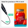 imageARTISTRO 15 OilBased Permanent Paint Markers  Set of Fine Tip Markers for Wood Rock Fabric Glass Ceramic Metal Plastic and More  Quick Dry Waterproof PermanentBlack  White