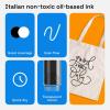 imageARTISTRO 15 OilBased Permanent Paint Markers  Set of Fine Tip Markers for Wood Rock Fabric Glass Ceramic Metal Plastic and More  Quick Dry Waterproof PermanentBlack  White