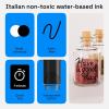 imageARTISTRO 2 White Acrylic Paint Markers  07mm Extra FineTip Paint Pens  Perfect for Crafting Art Projects ampamp MoreBlack