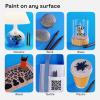 imageARTISTRO 2 White Acrylic Paint Markers  07mm Extra FineTip Paint Pens  Perfect for Crafting Art Projects ampamp MoreBlack