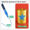 imageARTISTRO 2 White Acrylic Paint Markers  07mm Extra FineTip Paint Pens  Perfect for Crafting Art Projects ampamp MoreBlue