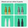 imageARTISTRO 2 White Acrylic Paint Markers  07mm Extra FineTip Paint Pens  Perfect for Crafting Art Projects ampamp MoreSilver