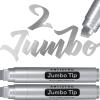 imageARTISTRO 2 White Acrylic Paint Markers  07mm Extra FineTip Paint Pens  Perfect for Crafting Art Projects ampamp MoreSilver
