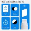 imageARTISTRO 2 White Acrylic Paint Markers  07mm Extra FineTip Paint Pens  Perfect for Crafting Art Projects ampamp MoreWhite  Black