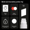 imageARTISTRO 2 White Acrylic Paint Markers  07mm Extra FineTip Paint Pens  Perfect for Crafting Art Projects ampamp MoreWhite