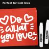 imageARTISTRO 2 White Acrylic Paint Markers  07mm Extra FineTip Paint Pens  Perfect for Crafting Art Projects ampamp MoreWhite