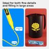 imageARTISTRO 2 White Acrylic Paint Markers  07mm Extra FineTip Paint Pens  Perfect for Crafting Art Projects ampamp MoreYellow