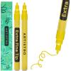 imageARTISTRO 2 White Acrylic Paint Markers  07mm Extra FineTip Paint Pens  Perfect for Crafting Art Projects ampamp MoreYellow