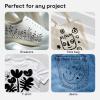 imageARTISTRO 24 DualTip Fabric Markers  Fabric Decorating Kit  Permanent for Clothes  No Bleed Pens for TShirts Bags Textile Canvas and More Brush Tip and Fine Tip2 Black Dual Tip