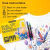 imageARTISTRO 24 DualTip Fabric Markers  Fabric Decorating Kit  Permanent for Clothes  No Bleed Pens for TShirts Bags Textile Canvas and More Brush Tip and Fine Tip36 Dual Tip Brush  Fine
