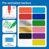 imageARTISTRO 24 Fabric Markers  Fine Tip Fabric Markers Permanent for Clothes  No Bleed Pens for TShirts Bags Textile Canvas and more12 fabric