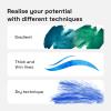 imageARTISTRO 24 Watercolor Markers with Flexible Paint Brush Pens for Pros ampamp Beginners  Consistent Smooth Bright Washable NonToxic Ideal for Coloring Calligraphy ampamp Manga48 Brush Tip