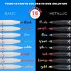imageARTISTRO 24 Watercolor Markers with Flexible Paint Brush Pens for Pros ampamp Beginners  Consistent Smooth Bright Washable NonToxic Ideal for Coloring Calligraphy ampamp Manga16 Brush Tip