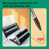 imageARTISTRO 24 Watercolor Markers with Flexible Paint Brush Pens for Pros ampamp Beginners  Consistent Smooth Bright Washable NonToxic Ideal for Coloring Calligraphy ampamp Manga100 Brush Tip