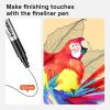 imageARTISTRO 24 Watercolor Markers with Flexible Paint Brush Pens for Pros ampamp Beginners  Consistent Smooth Bright Washable NonToxic Ideal for Coloring Calligraphy ampamp Manga24 Brush Tip