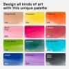 imageARTISTRO 24 Watercolor Markers with Flexible Paint Brush Pens for Pros ampamp Beginners  Consistent Smooth Bright Washable NonToxic Ideal for Coloring Calligraphy ampamp Manga12 Brush Tip