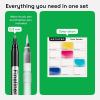 imageARTISTRO 24 Watercolor Markers with Flexible Paint Brush Pens for Pros ampamp Beginners  Consistent Smooth Bright Washable NonToxic Ideal for Coloring Calligraphy ampamp Manga12 Brush Tip