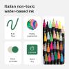 imageARTISTRO 24 Wine Glass Acrylic Paint Markers  Washable NonToxic Dual Tip Acrylic Paint Pens for Car Window Mirror Ceramic30