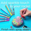imageARTISTRO 30 Acrylic Paint Markers Fine Tip and 12 Glitter Paint Pens ExtraFine Tip Bundle for Rock Painting Pebbles Scrapbook Journals Photo Albums Card Stocks Paper Project Coloring