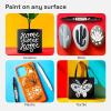 imageARTISTRO 5 OilBased Permanent Paint Markers  Medium Tip Markers for Tire Wood Rock Fabric Glass Ceramic Metal Plastic ampamp More  Quick Dry Waterproof MulticolorBlackWhite