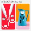 imageARTISTRO 5 OilBased Permanent Paint Markers  Medium Tip Markers for Tire Wood Rock Fabric Glass Ceramic Metal Plastic ampamp More  Quick Dry Waterproof MulticolorBlackWhite