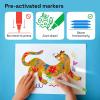 imageARTISTRO 5 White DualTip Acrylic Paint Pens  5mm Dot  1mm Fine Tips  Multisurface Markers for Fabric Glass ampamp More