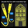 imageARTISTRO 8 Liquid Chalk Window Markers for Car Glass Washable  Jumbo Tip 15 mm  Vibrant Erasable NonToxic Markers for Glass Signs Windows Cars Chalkboard for Kids ampamp AdultsYellow
