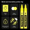 imageARTISTRO 8 Liquid Chalk Window Markers for Car Glass Washable  Jumbo Tip 15 mm  Vibrant Erasable NonToxic Markers for Glass Signs Windows Cars Chalkboard for Kids ampamp AdultsYellow