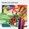 imageARTISTRO 8 Metallic Poster Markers  Jumbo Markers Set with 15mm Wide Jumbo Tip for Murals Posters Tagging Rock Wood Plastic Leather Metal Fabric Ceramic10 Jumbo