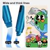 imageARTISTRO 8 Metallic Poster Markers  Jumbo Markers Set with 15mm Wide Jumbo Tip for Murals Posters Tagging Rock Wood Plastic Leather Metal Fabric Ceramic20 Jumbo