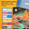 imageARTISTRO Professional Watercolor Paint Set for Adults  24 PigmentRich Colors XL Pans ASTMI Lightfastness High Tinting Strength Watercolor Set for Professionals made by ProfessionalsMetallic